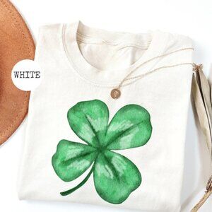 St Patrick's Day Shenanigans Tee, Lucky Irish Clover Graphic Shirt